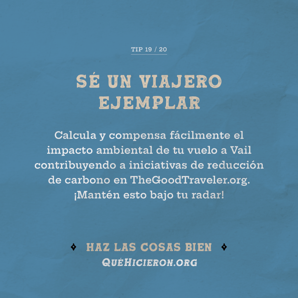 Sea un buen viajero