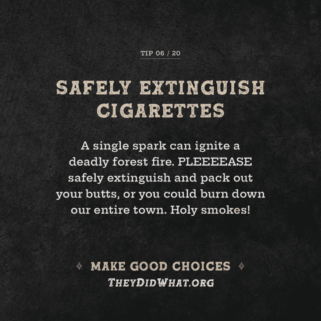 Safely Extinguish Cigarettes